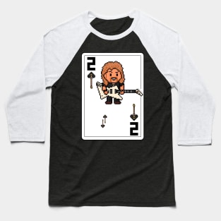 Pixelrockstars Two of Spades Playing Card Baseball T-Shirt